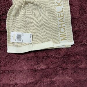 Michael Kors Cream Knit Scarf